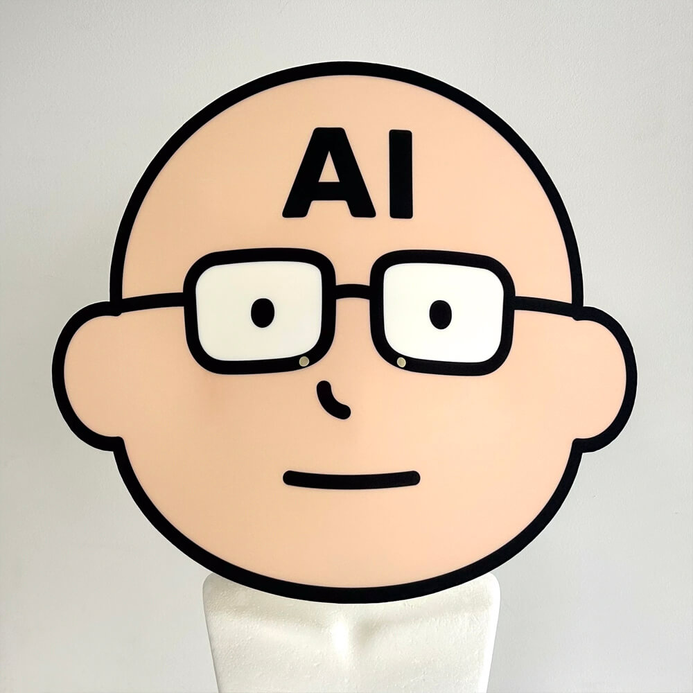 展示会スタッフ用「AI相続ミツローくん」かぶりもの