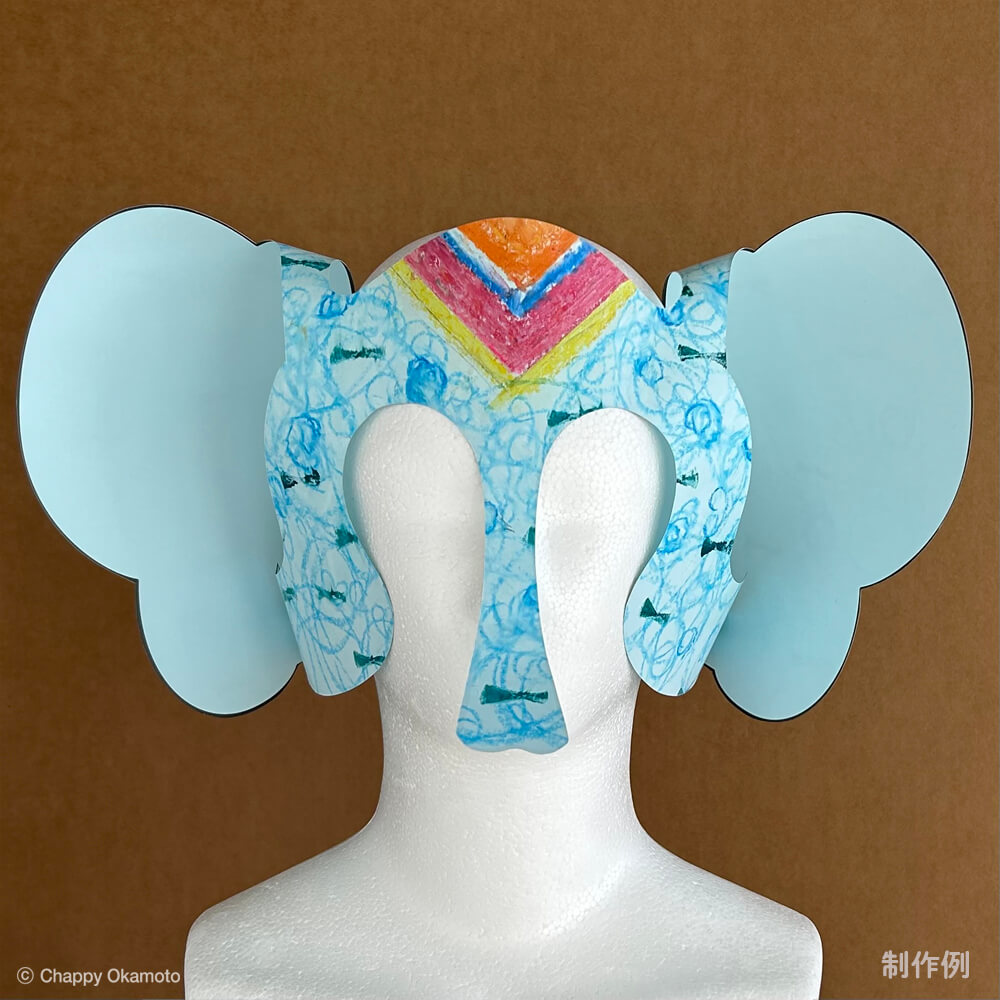 動物かぶりものゾウ